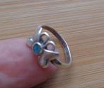 zilveren ring met vlinder [126], Sieraden, Tassen en Uiterlijk, Ringen, Verzenden, Dame, Zilver, Zilver