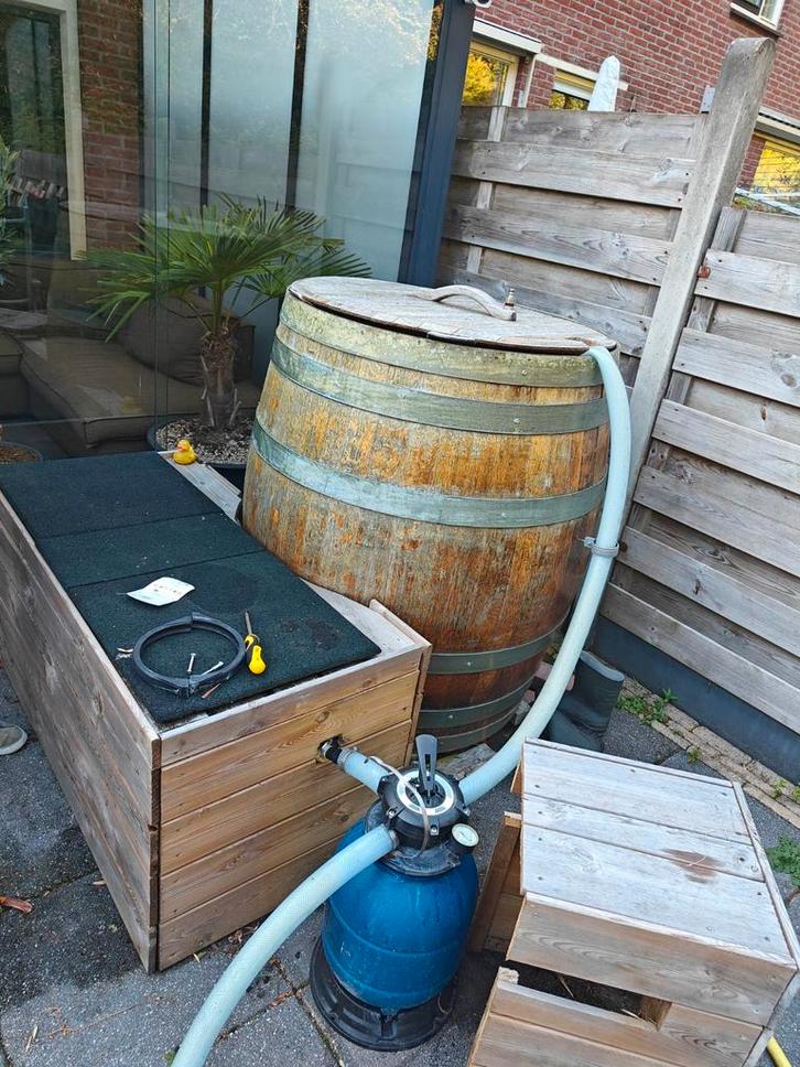 Eikenhouten Wijnvat IJsbad / dompel ton / bad 800Liter, Tuin en Terras, Regentonnen, Ophalen of Verzenden