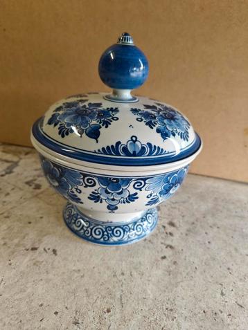 Delfts Blauw, Pot met Deksel - Perfecte Staat! beschikbaar voor biedingen