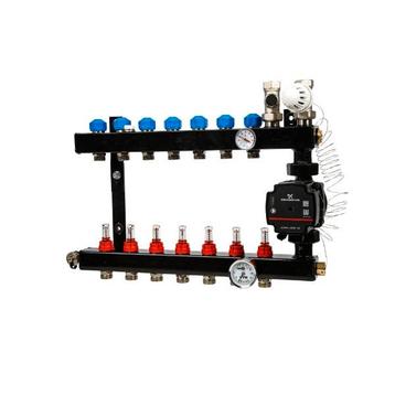 Nieuw VTE Verdeler 7-Groeps met Grundfos Pomp vloerverwarmin beschikbaar voor biedingen