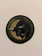 336 Squadron Sudore AC Pulvere Bull patch, Verzamelen, Ophalen of Verzenden, Luchtmacht, Nederland, Embleem of Badge