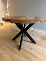 Ronde Mango Houten Eettafel - 100cm, Huis en Inrichting, Ophalen, 100 tot 150 cm, Rond, Zo goed als nieuw