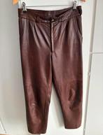 Vintage leren broek maat M, Kleding | Dames, Ophalen of Verzenden