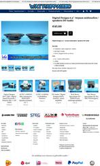 Digital Designs 6.5'' /165mm midwoofers / speakers DD Audio, Gebruikt, ., Ophalen of Verzenden, .