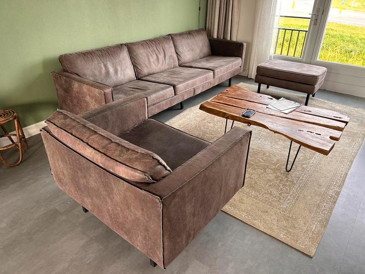 BePureHome complete zithoek, Huis en Inrichting, Banken | Complete zithoeken, Gebruikt, Leer, Overige materialen, Ophalen