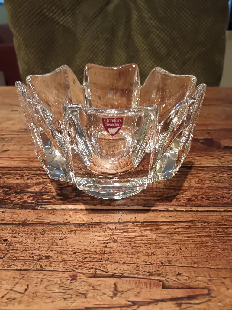 ORREFORS// CORONA Bowl/ kristal/ Zweden, Ophalen of Verzenden