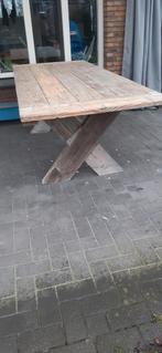 Steigerhouten tuintafel, Tuin en Terras, Tuintafels, Ophalen, Gebruikt, Rechthoekig, Hout