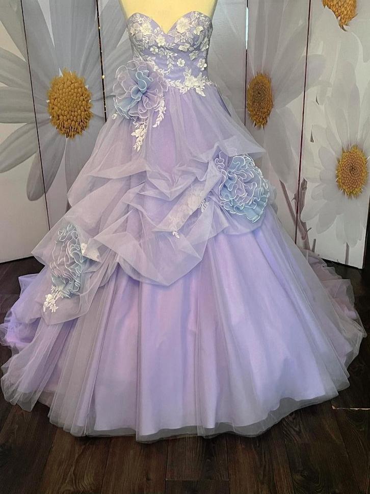 Nieuw maat 38 (36/38) KLARA, Kleding | Dames, Trouwkleding en Trouwaccessoires, Nieuw, Trouwjurk, Paars, Ophalen of Verzenden