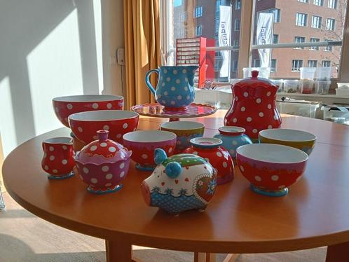 Oililly servies- onderdelen, alles puntgaaf., Huis en Inrichting, Keuken | Servies, Nieuw, Overige stijlen, Aardewerk, Ophalen of Verzenden