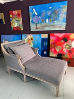 Chaise Longue Brocante, Ophalen, Eenpersoons, 75 tot 100 cm, Zo goed als nieuw