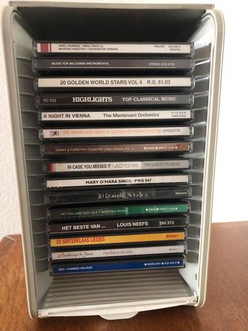 15 CDs diverse in plastic afsluitbare box 5 beschikbaar voor biedingen