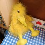 Gele kraai handpop vogel Mac Bek van Evora 35 cm, Ophalen of Verzenden