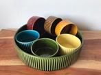 Vintage bakjes-set Potterie Driehoek te Huizen, jaren 60, Ophalen of Verzenden