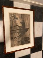 Zeefdruk jozef israels, Antiek en Kunst, Kunst | Tekeningen en Foto's, Ophalen of Verzenden