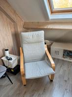 IKEA Poang Stoel met Lichtgrijs Kussen, Huis en Inrichting, Fauteuils, Minder dan 50 cm, Gebruikt, Minder dan 75 cm, Ophalen of Verzenden