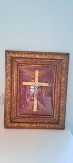 Ingelijste crucifix., Ophalen of Verzenden