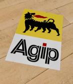 AGIP  Lichtbakplaat reclamebord plastic 35x25 cm, Verzamelen, Ophalen of Verzenden, Zo goed als nieuw