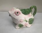 Barbotine stijl vintage theepot/schenkkan vorm Kikker 1986, Antiek en Kunst, Antiek | Keramiek en Aardewerk, Ophalen of Verzenden