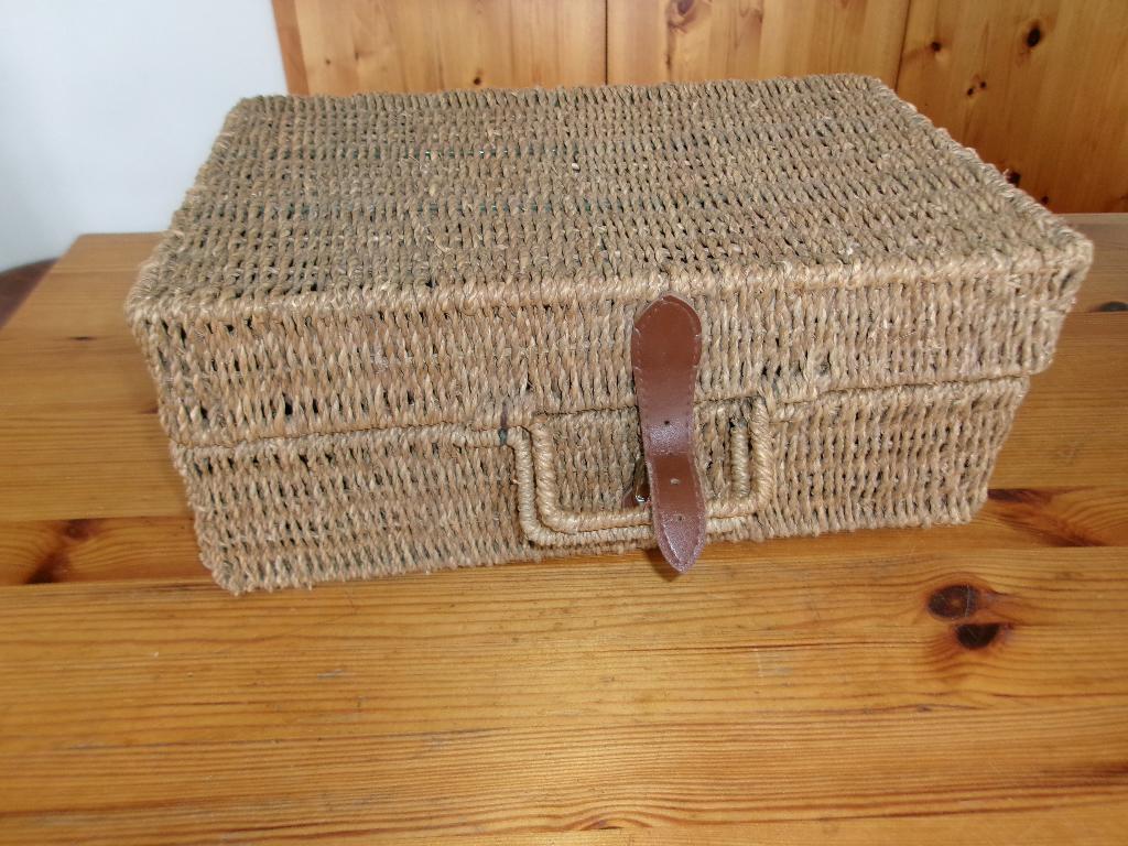 rieten koffers 2x, Huis en Inrichting, Ophalen of Verzenden, Gebruikt