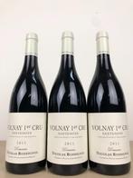 3x Domaine Nicolas Rossignol Volnay 1er Cru 'Santenots' 2011, Nieuw, Rode wijn, Frankrijk, Verzenden