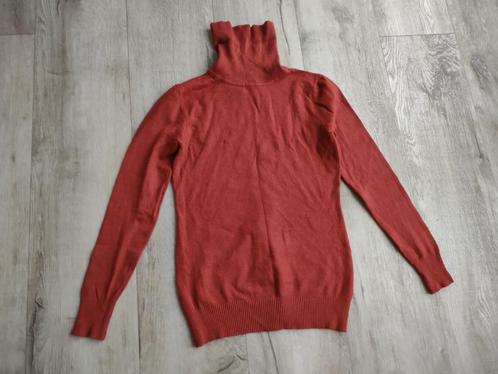 Prachtige rode coltrui van Envy, trui met col roestbruin, S., Kleding | Dames, Truien en Vesten, Zo goed als nieuw, Maat 36 (S)