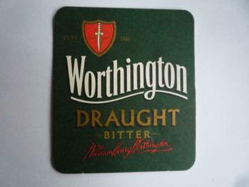Worthington Draught Bitter Engels Bierviltje viltje vierkant beschikbaar voor biedingen