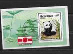 Nicaragua 1981 dier panda, Verzenden, Gestempeld, Midden-Amerika