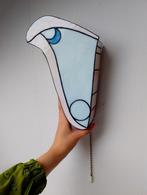 Art Deco Glas-in-lood Wandlamp Tiffany, Huis en Inrichting, Lampen | Wandlampen, Ophalen of Verzenden, Zo goed als nieuw, Glas