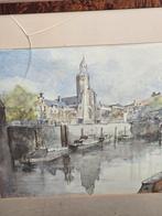 Aquarel delshaven van ch.j.brandenburg, Ophalen