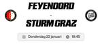 Feyenoord - Sturm Graz - Vak T, Tickets en Kaartjes, Seizoenskaart, Eén persoon