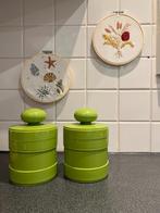 2 vintage plastic voorraadpotten van Vitri *Made in West Ger, Ophalen of Verzenden