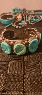 Navajo turquoise zilveren armband, Overige merken, Ophalen of Verzenden, Zilver