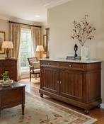 Antiek dressoir marmer blad, Ophalen, Zo goed als nieuw, 50 tot 75 cm