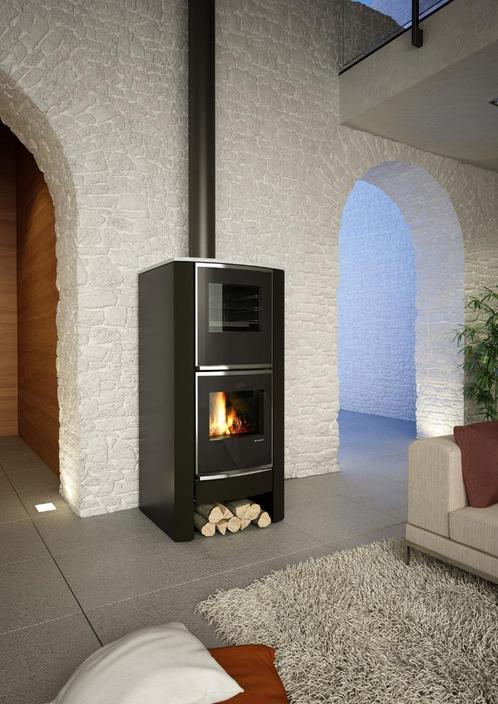 DeManincor Z60F | Houtkachel met oven | Showroommodel | 13KW, Huis en Inrichting, Kachels, Nieuw, Vrijstaand, Houtkachel, Hout