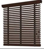Houten shutters met privacysluiting 50 mm  b:2293 x h:1034, Huis en Inrichting, Stoffering | Gordijnen en Lamellen, Bruin, 100 tot 150 cm