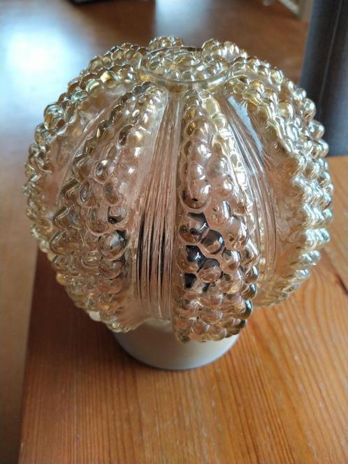 Vintage plafondlamp of staande lamp Zee-egel, Huis en Inrichting, Lampen | Plafondlampen, Gebruikt, Glas, Ophalen of Verzenden