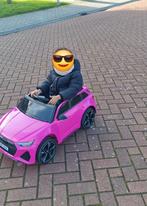 Roze Audi RS6 Accu Kinderauto 12V, Ophalen, Zo goed als nieuw