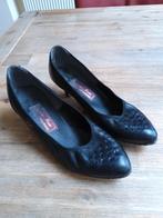Elegante zwarte dansschoenen - Maat 4,5 - Leer -Jeanne Marie, Dansschoenen, Ophalen of Verzenden, Gedragen, Dansschoenen