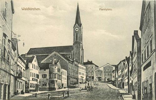 (379-138-035) Waldkirchen Marktplatz, Verzamelen, Ansichtkaarten | Buitenland, Duitsland, Voor 1920, Verzenden