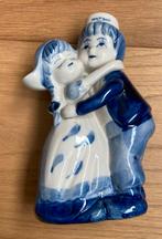Beeldje Delft Hamopalblue boerinnetje & boer Holland - 14 cm, Verzamelen, Ophalen of Verzenden, Zo goed als nieuw, Mens