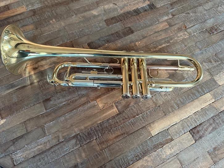Bes trompet Manchester Brass Ambassador, Muziek en Instrumenten, Blaasinstrumenten | Trompetten, Gebruikt, Bes-trompet, Met koffer