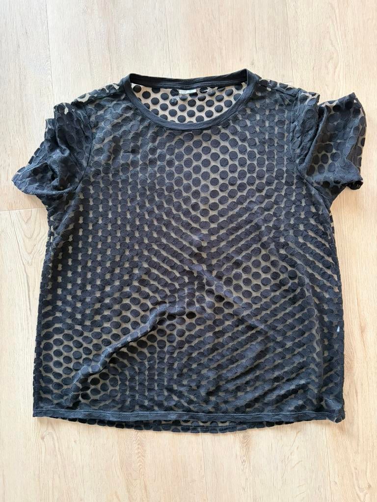 Lekker luchtig zwart merkloos shirt, Zwart, Ophalen of Verzenden, Korte mouw, Maat 36 (S)