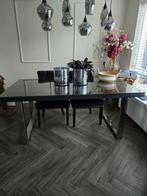 richmond blackbone zilver, Huis en Inrichting, Tafels | Eettafels, Ophalen, 50 tot 100 cm, Zo goed als nieuw, Vijf personen of meer