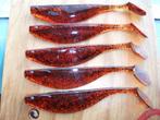 5 stuks Mann's Paddle Shads / kunstaas shads / roofvis shads, Ophalen of Verzenden, Nieuw, Overige typen