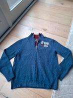 Bartlett heren pullover zipper mt L lamswol wollen trui, Ophalen of Verzenden, Zo goed als nieuw, Maat 52/54 (L)