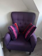 Oorfauteuil Billy / paarse stoel, Ophalen of Verzenden, Zo goed als nieuw