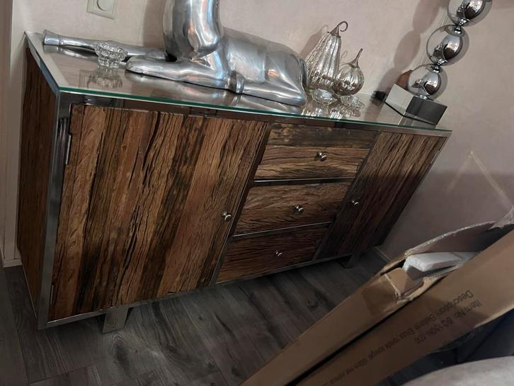 Rixos Sleeper Wood Dressoir, Huis en Inrichting, Kasten | Dressoirs, Zo goed als nieuw, 150 tot 200 cm, 25 tot 50 cm, Met lade(s)