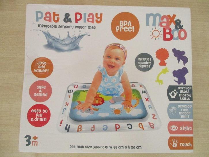 Opblaasbare Waterspeelmat Pat & Play inflatable sensory mat, Kinderen en Baby's, Speelgoed | Babyspeelgoed, Zo goed als nieuw