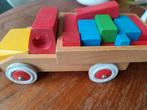 Simba Toys Blokkenwagen - Houten Speelgoed, Ophalen of Verzenden, Gebruikt, Duw- of Trekspeelgoed