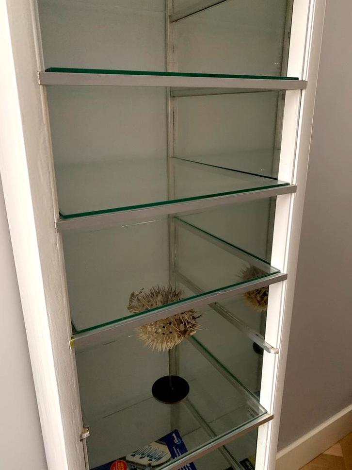 Vintage Ziekenhuis Vitrinekast, Huis en Inrichting, Kasten | Vitrinekasten, Gebruikt, 150 tot 200 cm, Minder dan 50 cm, Minder dan 25 cm